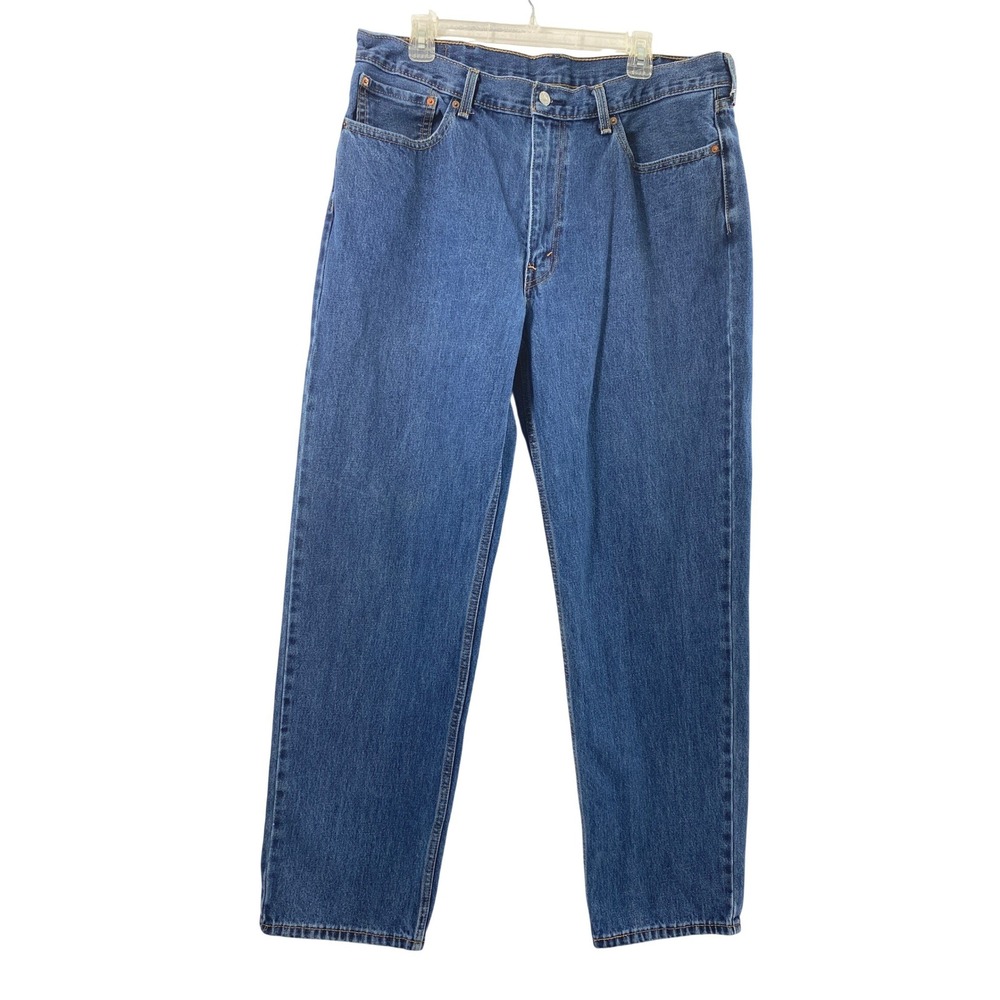 Levis 550 Straight Leg Jeans Mens Size 36 x 32.5 Blue Medium‎ Wash Denim Pants